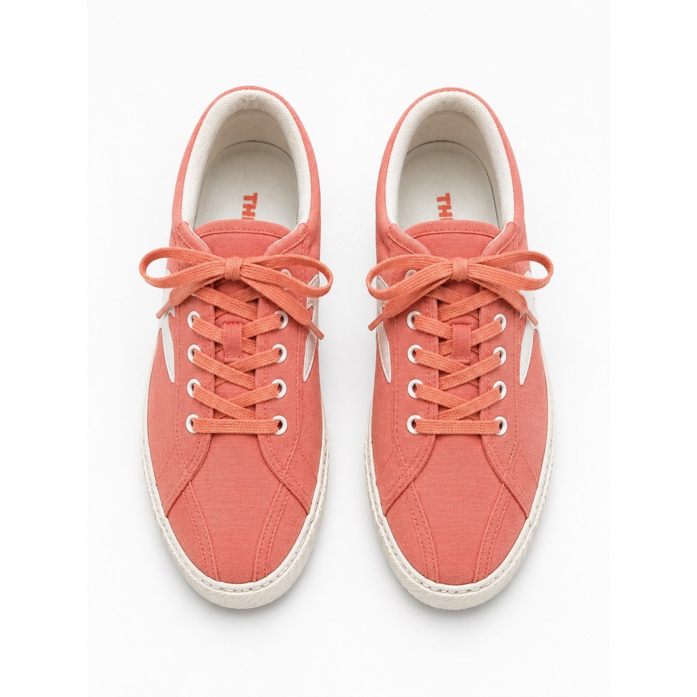 Tretorn Nylite 32 Plus Coral Pink Canvas Sneaker Womens 8.5 Low Top Tennis Shoes